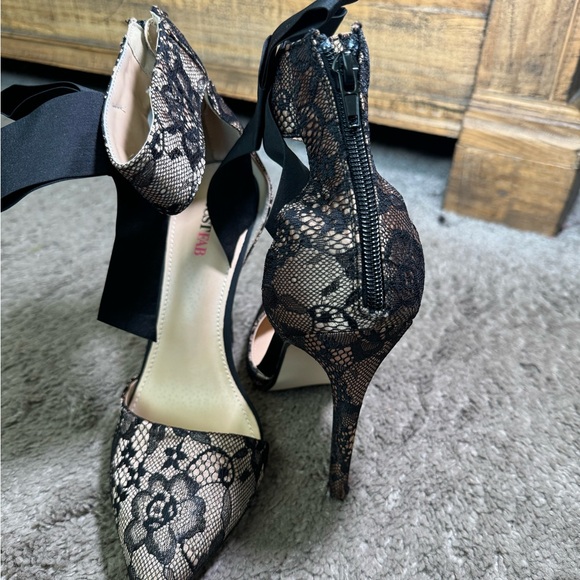 JustFab - Giada - Black Ribbon bow with lace - Picture 8 of 8